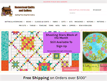 Tablet Screenshot of homesteadquilts.com
